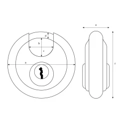 Abus Diskusschloss 60 mm
