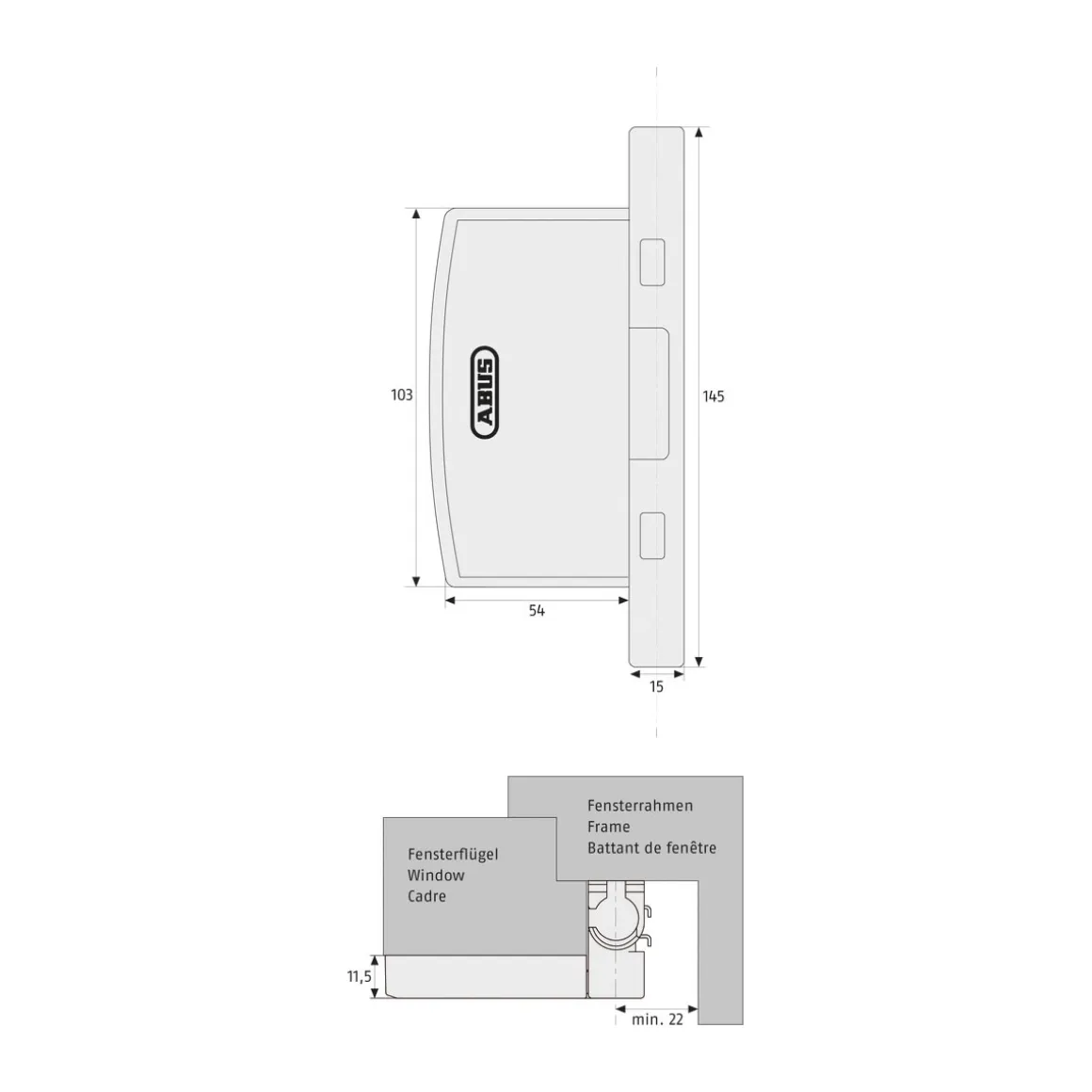 Abus Fenstersicherung FAS97 B