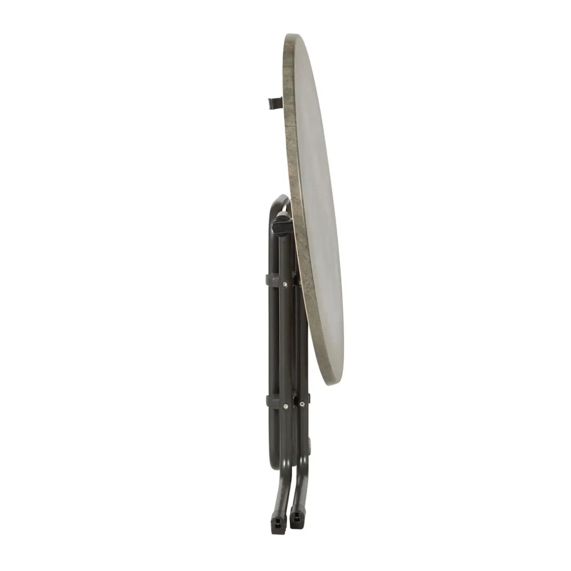 acamp Tisch Piazza Durchmesser 80 cm klappbar anthrazit/cemento