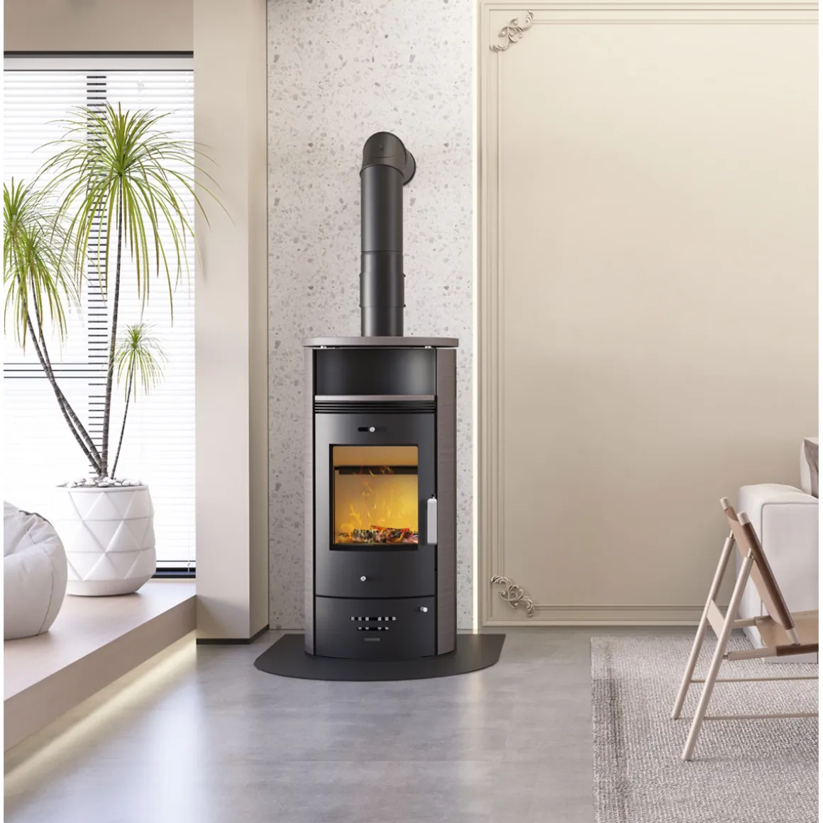ACCENTE Kaminfilter Sauberling, Farbe: Grau