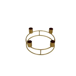Adventskerzenhalter Durchmesser 16 cm gold