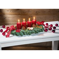 Adventskranz lang 4 Kerzen