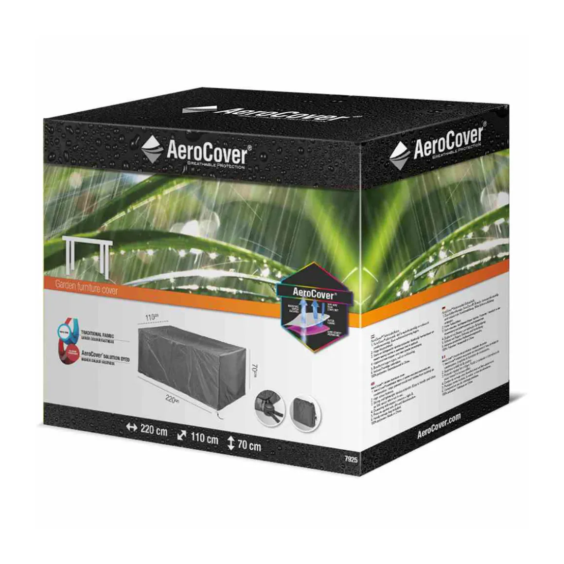 AeroCover Schutzhülle für Sitzgruppen 220 x 110 x 70 cm anthrazit
