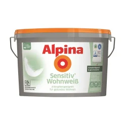 Alpina Wandfarbe Sensitiv Wohnweiß 2,5 L