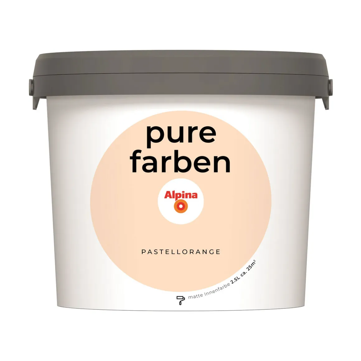 Alpina Innenfarbe pure farben 2,5 L Pastellorange matt