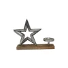 Al.-Stern m. Teller 30x24cm silber