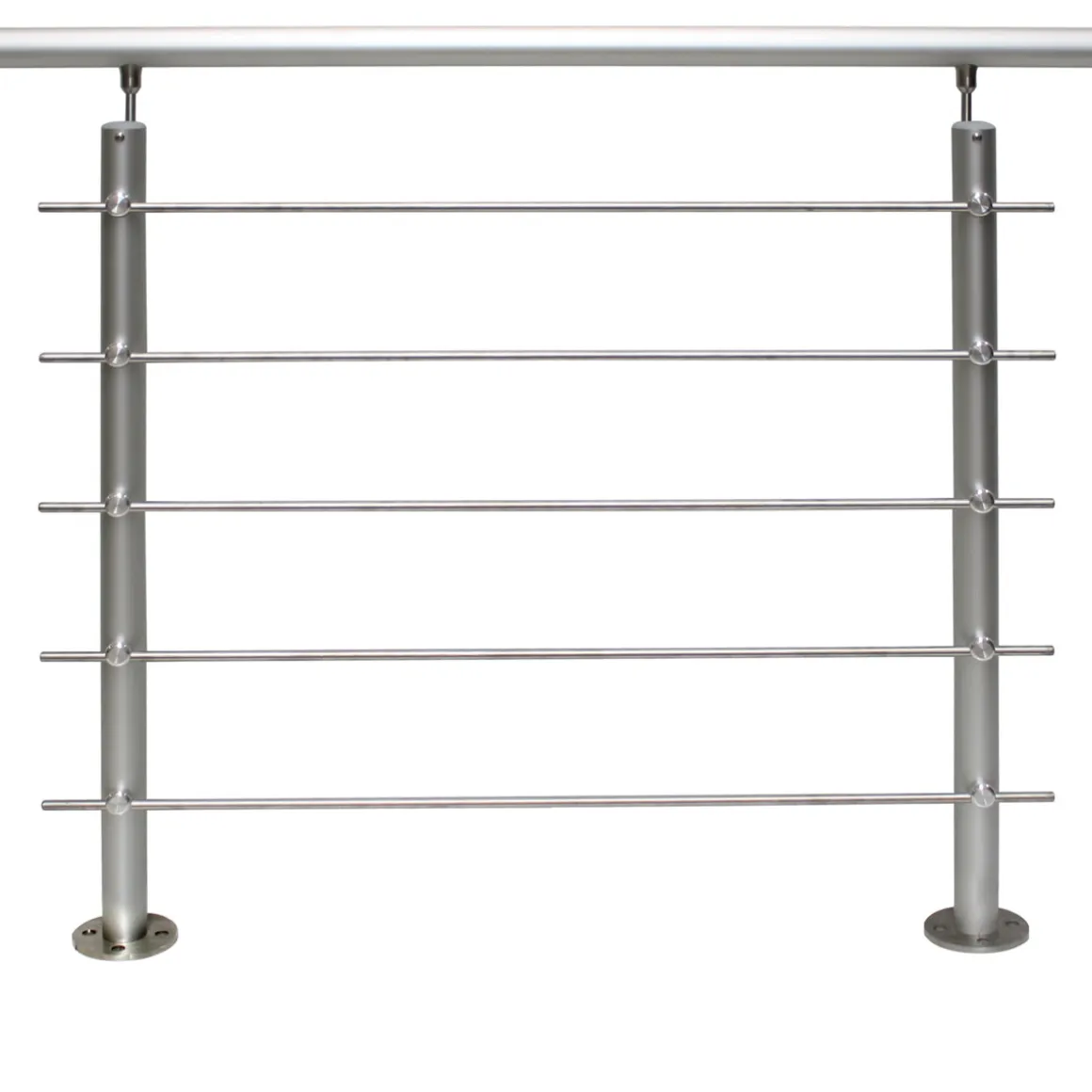 Aluminium Geländerset Bodenmontage AB6