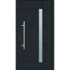 Aluminium Sicherheits-Haustür Vicenza Superior 60 mm anthrazit 110 x 210 cm Anschlag links inkl Griffset