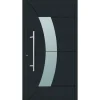 Aluminium Sicherheits-Haustür Verona Exklusiv 75 mm anthrazit 110 x 210 cm Anschlag links inkl Griffset