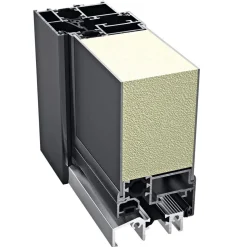 Aluminium Sicherheits-Haustür Como Superior grau 100 x 210 x 6 cm links