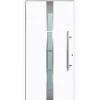 Aluminium Sicherheits-Haustür Ferrara Superior 60 mm weiß 110 x 210 cm Anschlag rechts inkl Griffset