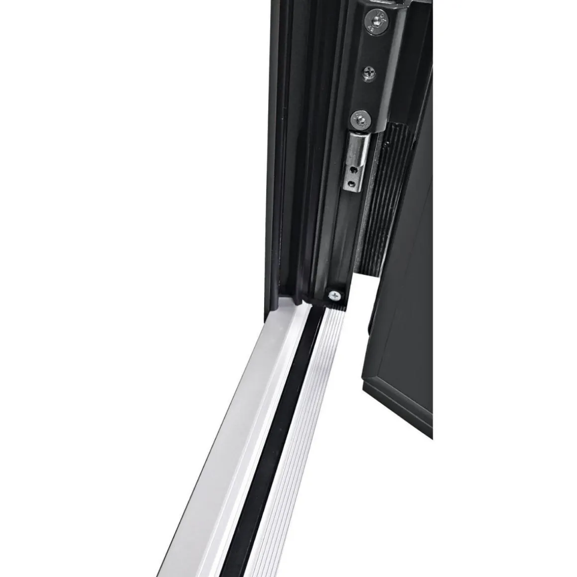 Aluminium Sicherheits-Haustür Ferrara Superior 60 mm weiß 110 x 210 cm Anschlag rechts inkl Griffset