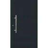 Aluminium Sicherheits-Haustür Latina Exklusiv 75 mm anthrazit 100 x 210 cm Anschlag links inkl Griffset