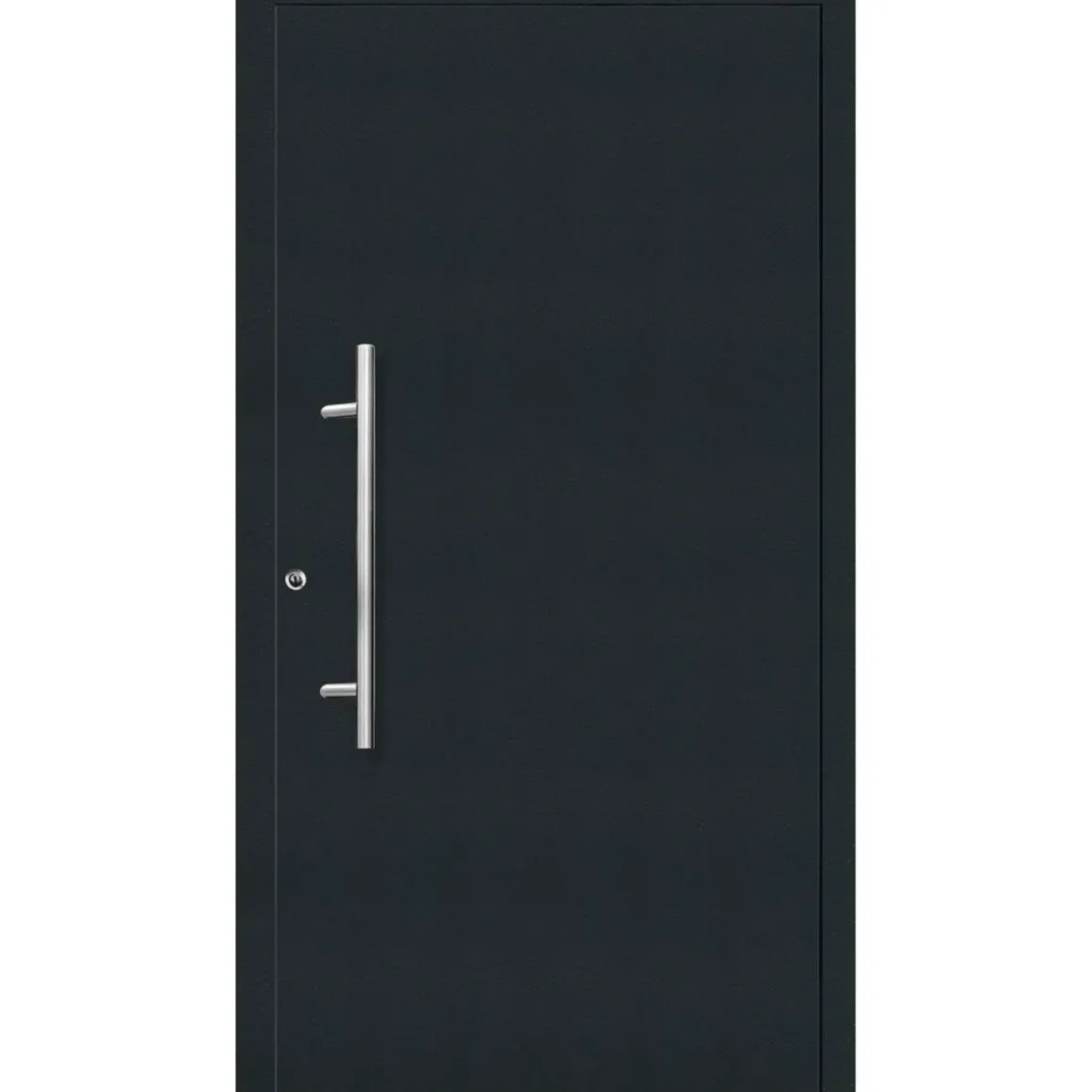 Aluminium Sicherheits-Haustür Latina Exklusiv 75 mm anthrazit 100 x 210 cm Anschlag links inkl Griffset