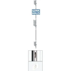 Aluminium-Sicherheitshaustür Rom Superior grau 110 x 210 cm rechts