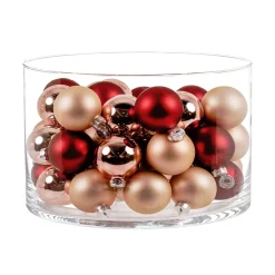 Ambientis Glaskugeln 6 cm braun champagner Mix