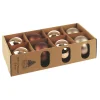 Ambientis Glaskugeln 8 cm braun/ champagner Mix