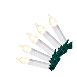 Ambientis LED-Baumkerzenkette 20 warmweiße LEDs weiß für Außen