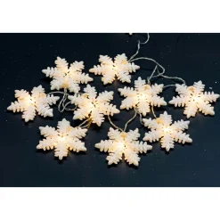 Ambientis LED-Lichterkette Schneeflocke batterie