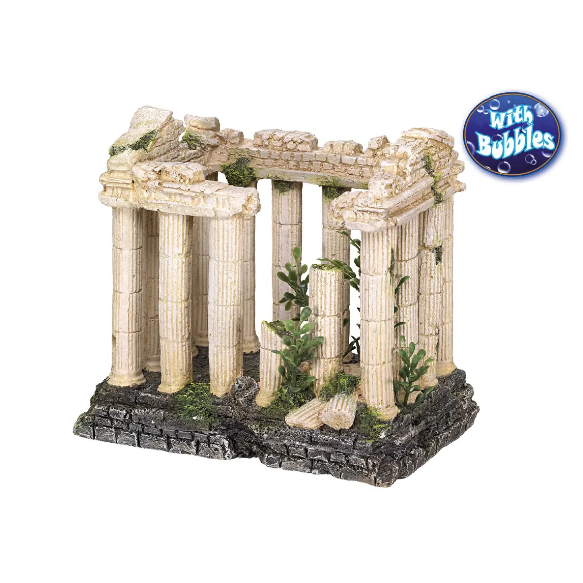 Aqua Ornaments Akropolis mit Pflanzen ca 16 x 10,5 x 14 cm