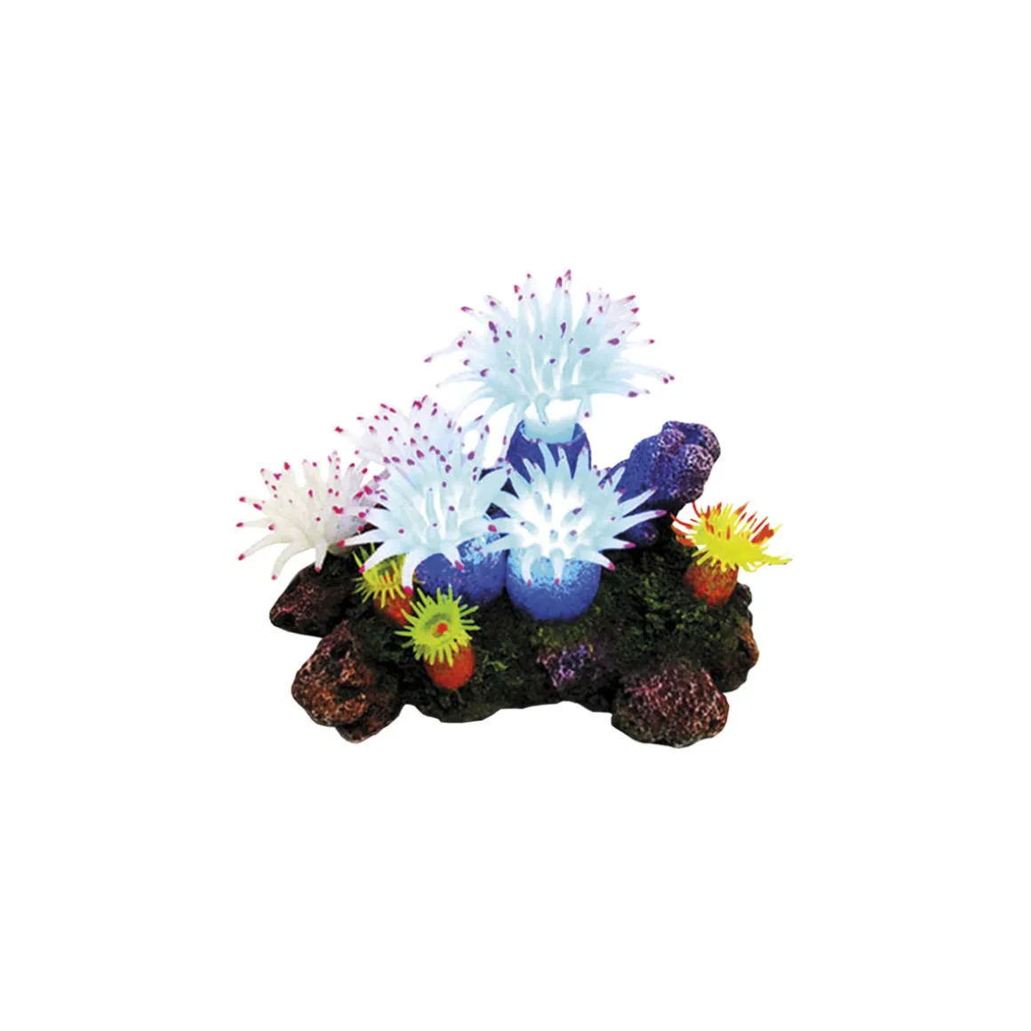 Aqua Ornaments Aplysina mit Pflanzen LED 16,5 x 12 x 11 cm