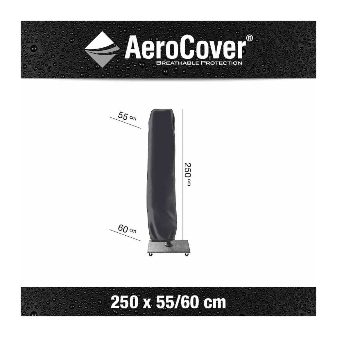 A-Schirmhülle AeroCover 250 x 55/60 cm atmungsaktiv