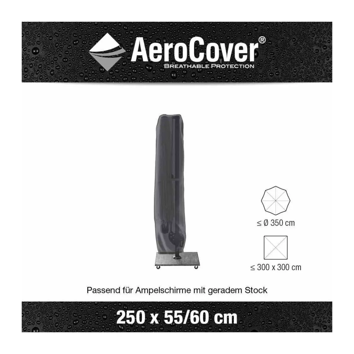 A-Schirmhülle AeroCover 250 x 55/60 cm atmungsaktiv