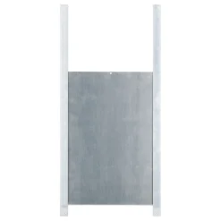 Automatik-Hühnertür 43 x 40 cm grau