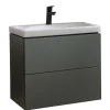 BADMOBIL Keramikwaschtisch CRAFT 64 x 5 x 37 cm ohne Überlauf weiß