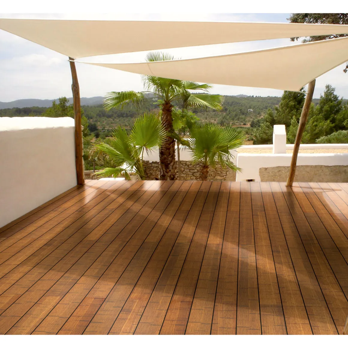 Bambus-Terrassendiele CoBAM 220 x 14 x 2 cm