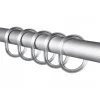 Basic Duschvorhangringe 12er Pack kristall