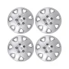 Basic Radzierblenden-Set 14 Zoll silber 4-teilig