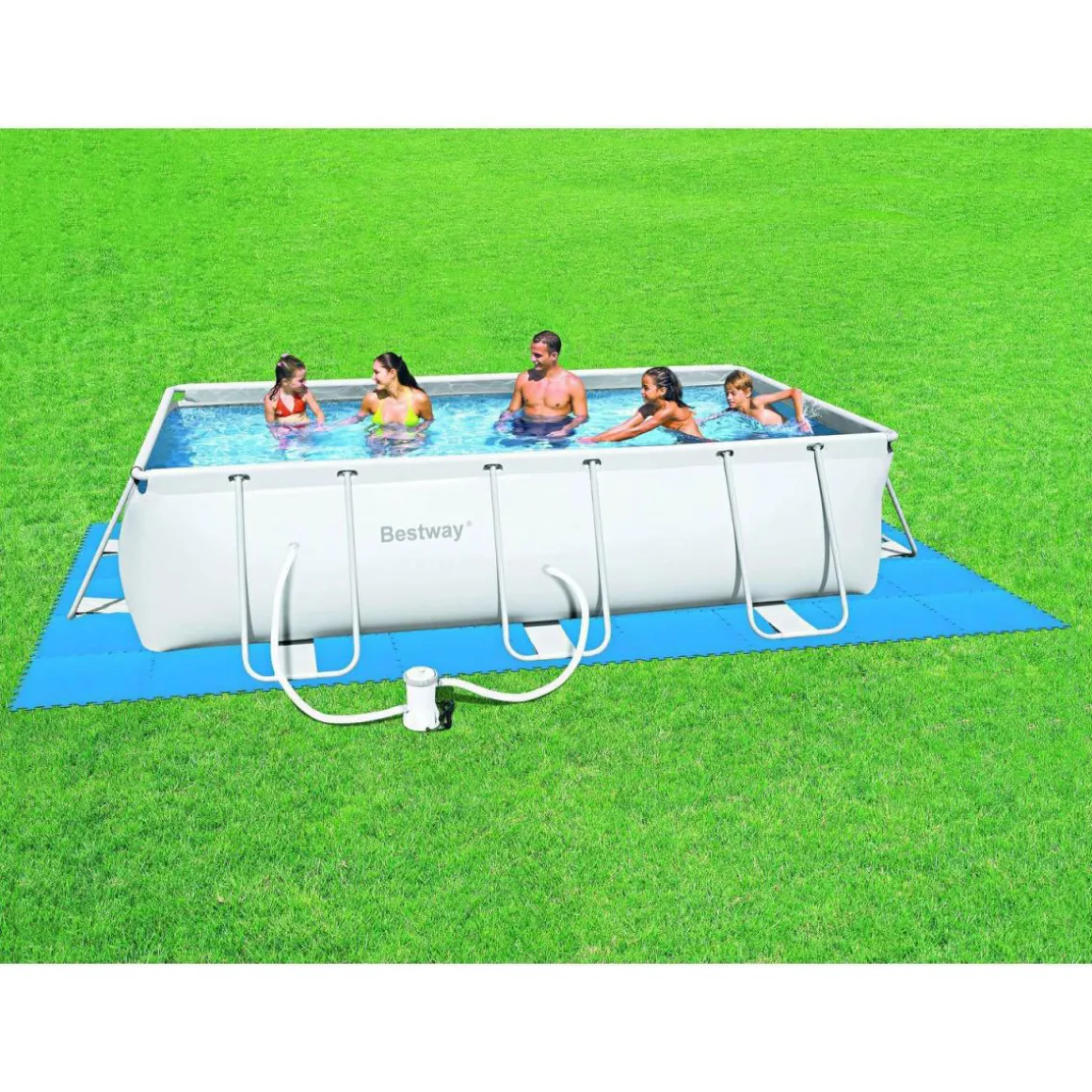 Bestway Pool Bodenschutz Fliesen-Set 50 x 50 cm 9er-Set