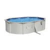 Bestway Stahlwandpool-Set Hydrium oval grau 500 x 120 x 360 cm