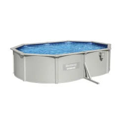 Bestway Stahlwandpool-Set Hydrium oval grau 500 x 120 x 360 cm