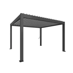 Biohort Pergola Gr. 4 x 3,5 dunkelgrau/silber-metallic
