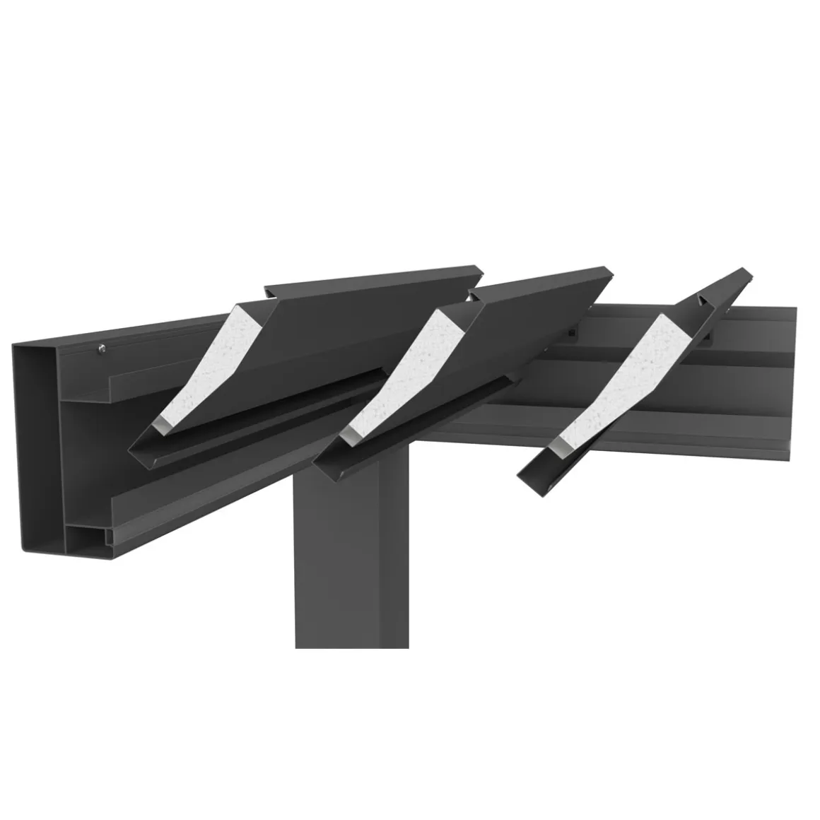 Biohort Pergola Gr. 4 x 3,5 quarzgrau/silber-metallic