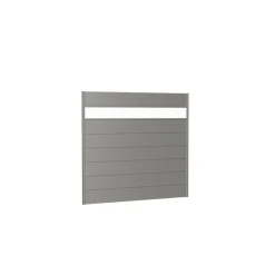 Biohort Wandpaneel für Sichtschutz mit Acrylglas 200x180 quarzgrau-metallic