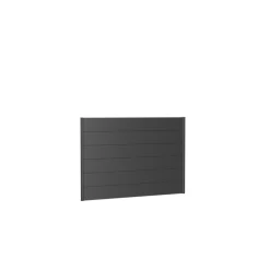Biohort Wandpaneel für Sichtschutz ohne Acrylglas 200x135 dunkelgrau-metallic
