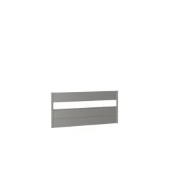 Biohort Wandpaneel für Sichtschutz mit Acrylglas 200x90 quarzgrau-metallic