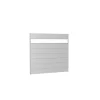 Biohort Wandpaneel für Sichtschutz mit Acrylglas 200x180 silber-metallic