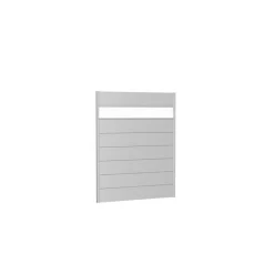 Biohort Wandpaneel für Sichtschutz mit Acrylglas 150x180 silber-metallic