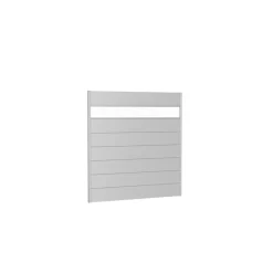 Biohort Wandpaneel für Sichtschutz mit Acrylglas 180x180 silber-metallic