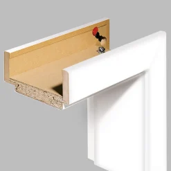 Borne Komplett-Zarge 198,5 x 61 x 9 cm CPL weiß links