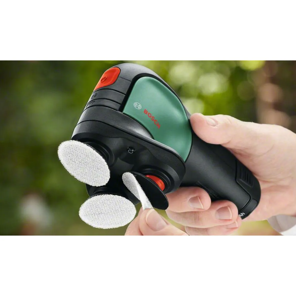 Bosch Akku-Tellerschleifer und Polierer-Set EasyCurvSander 12 ohne Akku 14-teilig