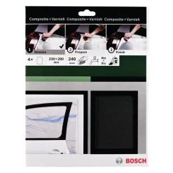 Bosch DIY Handschleif-Set 230 x 280 mm 2xK240K400K600 4- teilig schwarz