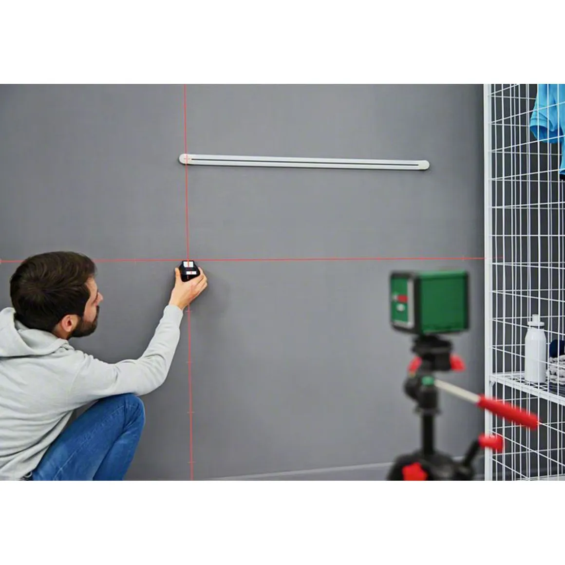 Bosch Kreuzlinienlaser Quigo Plus mit Stativ