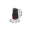 Bosch Professional Akku GBA 2Ah