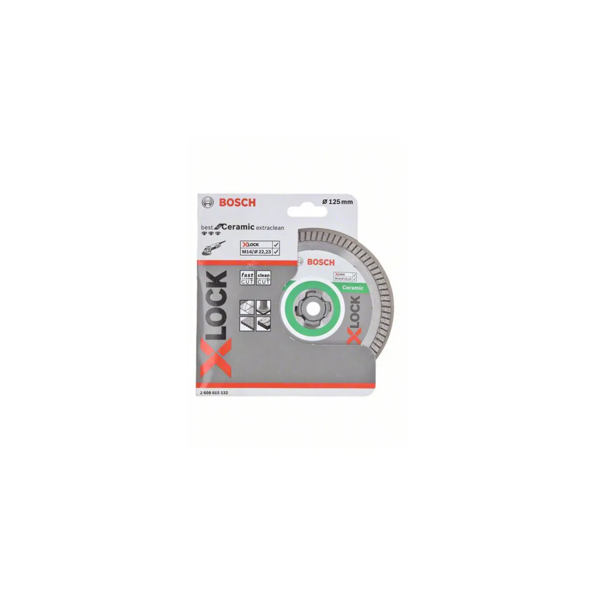 Bosch Professional Diamanttrennscheibe X-Lock Extraclean 23 x 1,6 x 10 mm