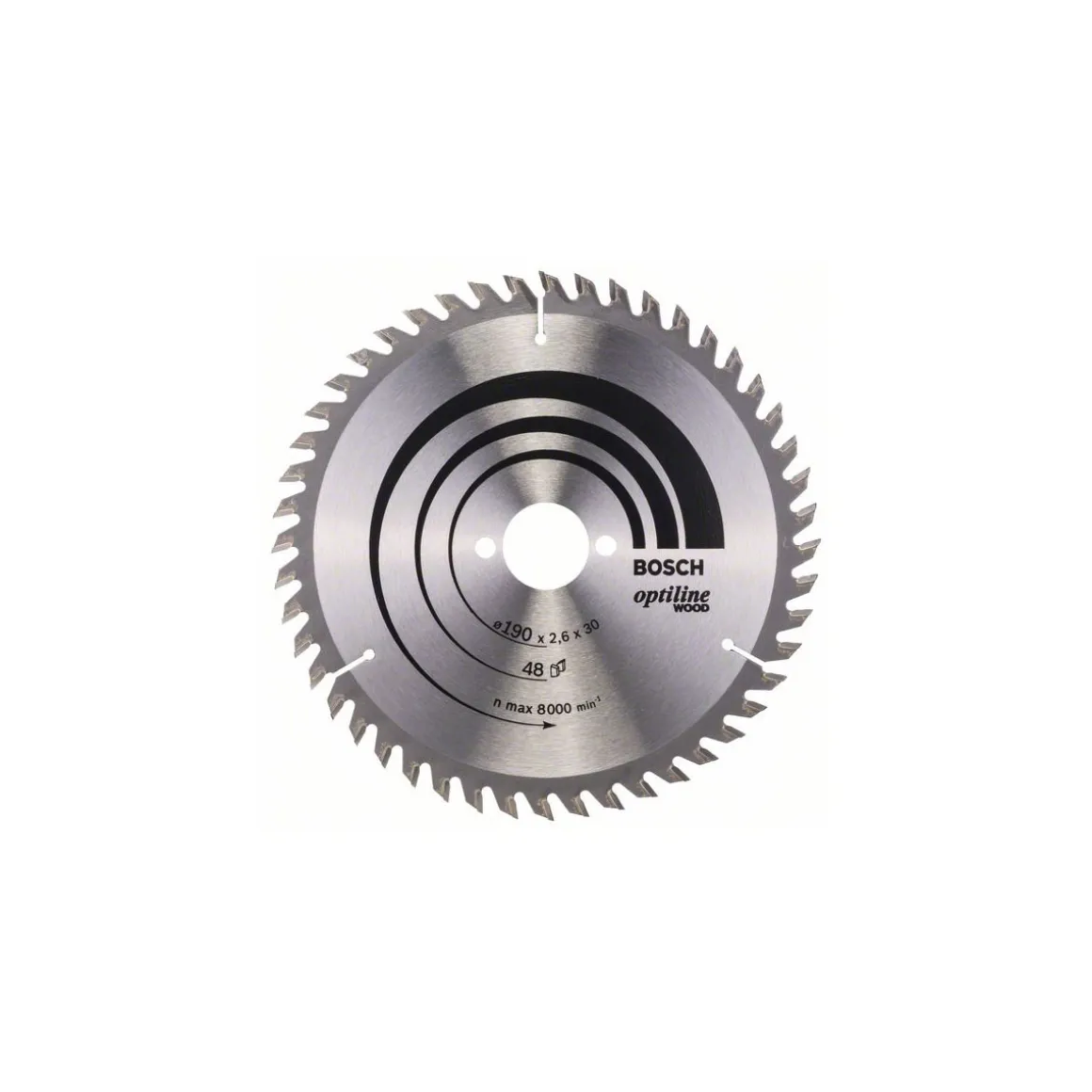 Bosch Professional Kreissägeblatt 48wz Optilinie 19 x 3 cm